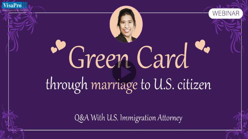 marrying a green card holder on tourist visa